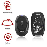 Wireless Door Bell Home Security Doorbell Outdoor Waterproof Button &amp; Receiver Bells Indicator Light EU/US Plug Ring Chime