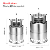 Bump Outdoor Camping Furnace End Deconstructable Wood Stoves Picnic Barbecue Stoves Cross Border Cooking Wood Burner Furnace