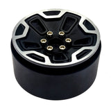 4 Pcs 1/10 RC Rock Crawlers Wheel Hub 2.2-Inch Beadlock Wheel Rims Accessory for Off-Road Vehicle SCX10 D90 Rc Truck