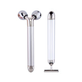 3D Facial Roller &amp; T Shape Face Massager Kit Face Lift Massager 24k Gold Beauty Bar Anti Wrinkles Skin Tightening Skin Care Tool