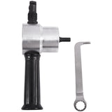 Professional Nibble Metal Cutter Double Head Sheet Nibbler Metal Cutter Drill Tool Attachment Metal Plate Open Hole Drill