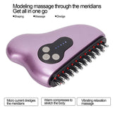 5 Gears Meridian Brush Handheld Massager ABS Zinc Alloy Electric Massage Brush Health Scraping Device Skin Care Massage Tool