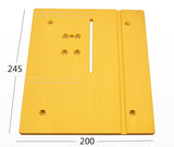Circular Mini Table Saw Panel Circular Saw Table Pedal New Aluminium Router Table Plate DIY Woodworking Machines Mat with Scale