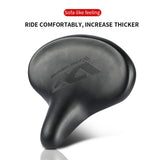 WEST BIKING Bike Saddle Comfortable Shock Absorption Wide Seats Cushion with Reflective Straps Mountain Road Bike Saddle