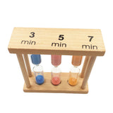 3/ 5/ 7 Minutes Sand Timer for Multifunctional Hourglass For Cooking, Classroom, Children's Games, Yoga, Swimming (Square)
