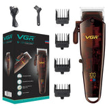 Cordless hair clipper adjustable professional men beard hair trimmer powerful electric hair cutting machine rechargeable haircut