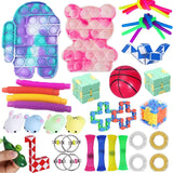 Fidget Toy Set Of Decompression Sensory Toys Marble Relief Gift For Adults Children Sensory Antistress Relief Figet Toys Box