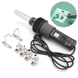 Eu Plug,Gj-8018Lcd 220V 450W Degree Adjustable Electronic Heat Hot Air Desoldering Soldering Station+Electric Soldering Iron