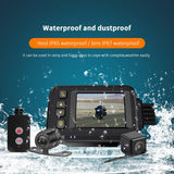 SE30 720P Motorcycle Dash Cam Waterproof 720P HD Motorbike Parking Monitor DVR + Rear View Camera Support Gravity Sensor