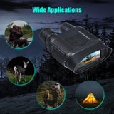 Binoculars Digital Night Vision with Camera Video Replay 400M Dark Viewing Distance Infrared Illuminators for Outdoor Camping