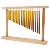 Durable 20-  Handcraft Windchime Bar Chime w/ Wood Stand 38.5 x 27cm