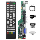 V53 universal lcd led tv controller driver board VGA HD-MI USB TV motherboard analog full kit 20P 1ch 8bit 2 CCFL wide inverter
