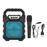 Rechargeable Cordless Outdoor Speaker BT Karaoke Machine Battery Powered with Microphone for Outdoor Gym Party Singing Dancing