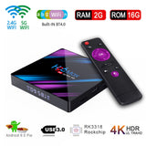 Rockchip RK3318 H.265 4K 60fps Multi-Media Player Portable Size H96 MAX TV Box Home Set Top Box for Android 9.0 	 tv box