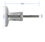0-30/50/60mm Stainless Steel Car Tyre Tire Tread Depth Gauge Meter Ruler Caliper Measuring Tool Moto Truck