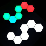 INS Remote Control Honeycomb Modular Assembly Helios Touch Wall Lamp RGB Quantum lamp LED Magnetic Wall Light Bedroom Lamp