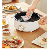 220V 3L Household Multi Cooker Electric Hotpot Cooker Multifunctional Frying Pan Pot Cooking Steaming Machine
