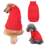 Warm Small Large dog sweater Cat Clothes Winter turtleneck Pet Puppy Knitwear Sweaters clothing for Cat small Medium big Dogs