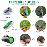 12X50 Monocular Telescope High Definition Monocular with Smartphone Holder & Tripod Waterproof Starscope FMC BAK4 Prism