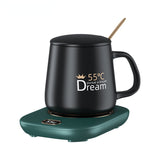 USB Coffee Cup Warmer 3 Temperature Settings Beverage Mug Warmer for Cocoa Tea Water Milk for Home Office Desk Use Heating Plate