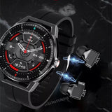 T20 Smart Watch TWS Earbuds 2 In 1 HIFI Stereo Wireless Headset Music Play Combo Bluetooth Phone Call Men Sports Smartwatch