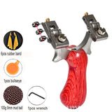 Slingshot outdoor sports flat leather frame high precision special fast pressing traditional stainless steel precision slingshot