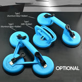 Glass Suction Cup Heavy Duty Vacuum Panel Lifter Glass Sucker with Thick Large Rubber Pad for Lifting Moving Glass Ceramic Tiles