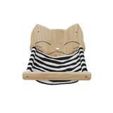 Wall-Mounted Cat Hammock Bed Cat Climbing Ladder Wood Stairs Pet Furniture Kitten Wall Shelf Cat Perch Wooden Scratching Rack