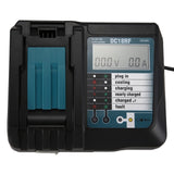 14.4V 18V Li-Ion Battery Charger Voltage Current Lcd Digital Display For Makita Dc18Rf Bl1830 Bl1815 Bl1430 Dc14Sa Dc18Sc Dc18Rc