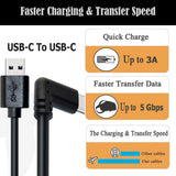 5M/3M High Speed USB 3.1 Type C Data Transfer Cable for Oculus Quest/Quest 2 Link VR Headset Fast Charging USB-A to Type-C Cable