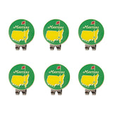 6 Pcs/Set Golf Ball Marker Hat Clip Magnetic Golf Hat Clip Removable Metal Golf Cap Clips Mark Ball Position Golf Accessories