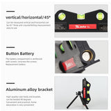 Multipurpose Tripod Black Level Laser Horizon Vertical Measure Tape Horizontal Ruler Infrared Laser Level Cross Line Laser Tape
