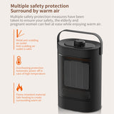 Small Space Heater For Indoor Use,Electric Ceramic Space Heater,Portable Heaters Fan For Office Bedroom 1500W EU Plug
