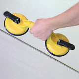 2 Pcs Glass Suction Cups Heavy Duty Aluminum Vacuum Plate Handle Glass Holder Hooks to Lift Large Glass