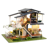 CUTEBEE DIY Dollhouse Wooden Doll Houses Miniature Doll House Furniture Kit Casa Music Led Toys for Children Birthday Gift A81