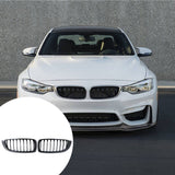2 Pieces Front Kidney Durable Spare Parts Replaces Bright Black 51137294813 Auto Fit for  F80 M3 F82 M4 F83 M4 2014-2016