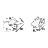 H702 Folding Aerial Drone Aircraft WiFi Real-time Transmission Quadcopter Built-in Battery Folding Aerial Drone
