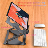 Tablet Drawing Stand, Digital Tablets Drawing Base Height/Angle Adjustable Laptop Holder Foldable Ergonomic Notebook Support