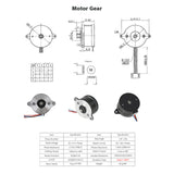 Orbiter Extruder Motor 36sth20-1004AHG 1.8° 30mm Round Stepper 100cm Cable for Reprap Ender 3/Ender 3 Pro/ Ender 3 V2