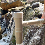 50W USB 3.0  Charging Hydropower Pipe Spiral Hydrogenerator Low Speed High Power Permanent Magnet Power Generation 15V DC5.5-2.1
