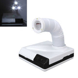 Nail Dust Collector Polish Dental Dust Collect Clean Tool Vacuum Cleaner LED Light for Nail Salon Tooth Polish 100-240V e