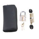 Practice Pick Set for Locksmith Beginner,24pcs Remove Pick Tool with Various Transparent Locks Combination,Locksmith Tools Kit