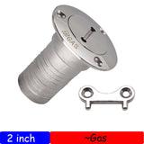 316 Stainless Steel Fuel Water Waste Diesel Gas Key Cap Filler Marine Boat Hardware Deck Filler for Vans Boat Yacht