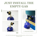 Metal Gas Charging Valves Gas Refill Adapter Gas Charging Adapter Propane Filler Adapter for Hiking Outdoor Picnic
