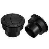 Garneck 2Pcs Car Dashboard Air Vent Exhaust Grille Round Ventilation Outlet for A1176 RV ATV (Black)