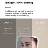 LED Makeup Mirror USB Rechargeble Touch Dimmer Switch Portable Cosmetic Mirror Dressing Table Vanity Mirrors espejos con luz led