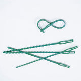 10pcs Heavy Duty Plant Ties Tree Green Reusable Plastic Soft Garden Supplies Adjustable Shrub Ties Fixing Buckle