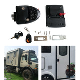 RV Keyless  Lock, Black Remote Control Lock Latch Handle Keyless Entry Keypad, Key Fobs Replacement  for Boat Motorhome
