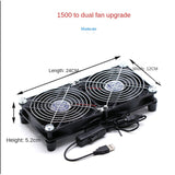 Radiator with Fan for CPU PC Water Cooling System Aluminum USB Router TV / Broadband Cooling Cooled Row Heat Exchanger