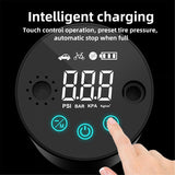 N8 Wireless Air Pump, Portable Air Compressor Tire Inflator with Smart Contact LCD Display, for Cars,Inflatables